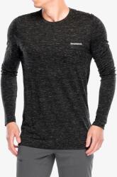Smartwool Merino Hemp Blend Gear Up Long Sleeve Graphic Tee Férfi pulóver - black heather - L