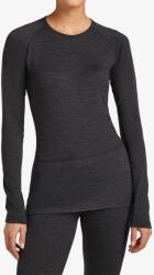 icebreaker Merino 260 ZoneKnit LS Crewe Termoaktív női felső - jet hthr - XS