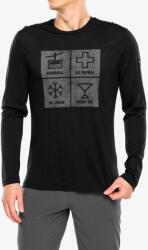 Super Natural Super. natural Swiss Lodge LS Férfi pulóver - cash. grey mel/dark shadow mel - S