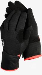 Ortovox Fleece Grid Cover Glove Női szél elleni kesztyű - black raven - L