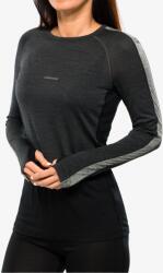 icebreaker 125 ZoneKnit LS Crewe Termoaktív Női Felső - jet/blk - XS