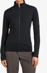 icebreaker Merino Blend 300 RealFleece Descender LS Zip Cipzáras női felső - black - L