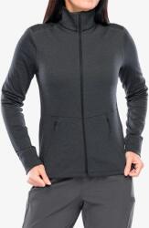 ODLO Grid Fleece Mid Layer Full Zip Cipzáras női felső - black melange - M