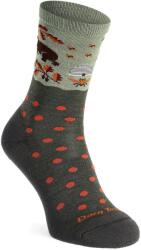 Darn Tough Wild Life Crew Lightweight with Cushion Női merino gyapjú zokni - forest - S