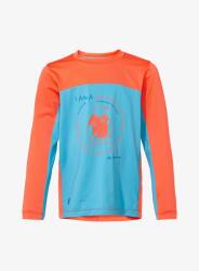 Vaude Solaro LS T-Shirt II Gyermek pulóver - crystal blue - 92-98 cM