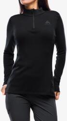 ODLO Merino 260 BL Top Turtle Neck LS Half Zip Női hőszigetelő felső - black - L