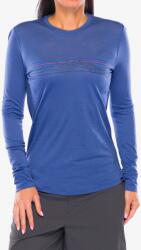 Patagonia L/S Cap Cool Merino Graphic Női pulóver - strata stripe/current blue - L