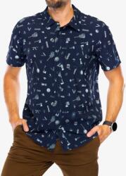 Smartwool Printed Short Sleeve Button Down Férfi ing - deep navy - S