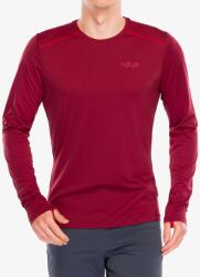 Rab Force LS Tee Termoaktív felső - oxblood red - M