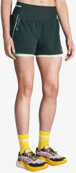 Brooks High Point 3in 2-in-1 Short 2.0 Női rövid futónadrág - carbon/glacier green - XS
