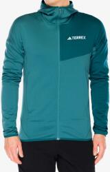 Adidas Terrex Xperior Light Fleece Hooded Jacket Polárfelső - preloved teal/mystery green - L