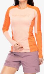 Norrona Falketind Equaliser Merino Round Neck Női Hőszigetelő Felső - peach amber/orange alert - M