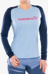 Norrona Fjora Equaliser Lightweight Long Sleeve Női hosszú ujjú póló - frozen fjord - M
