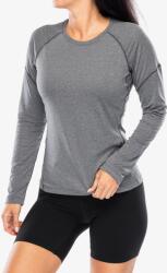 Salomon Cross Run L/S Tee Női futófelső - deep black/heather - XS