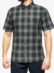 Fjällräven Ovik Travel Shirt S/S Férfi Ing - dark navy/patina green - L