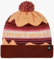 Smartwool Knit Winter Pattern POM Beanie Téli sapka - apricot