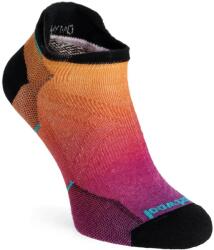 Smartwool Run Zero Cushion Ombre Print Low Ankle Socks Futózokni nőknek - tandoori orange