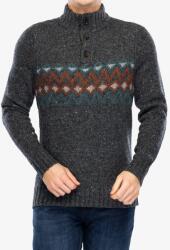 Smartwool Heavy Henley Sweater Gyapjúpulóver - charcoal heather - XL