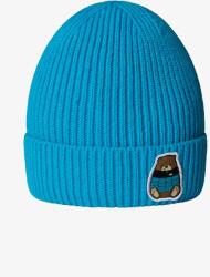 The North Face Logo Box Cuffed Beanie Sapka gyerekeknek - meridian blue/bear patch - 100% z przetworzonego poliestru