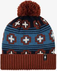 Smartwool Fleece Lined Paths Beanie Téli sapka - deep navy paths crossed