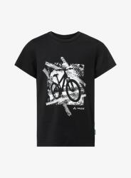 VAUDE Kids Lezza T-Shirt Gyerekpóló - black/white - 92-98 cM