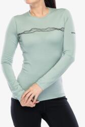 icebreaker Merino 200 Oasis LS Crewe Mountain Pulse Termoaktív női felső - moss - XS