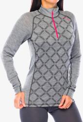 Dovre 100% Merino Wool Half Zip Termoaktív női felső - grey - L