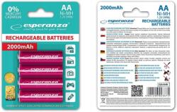 Esperanza AA Akkumulátor, 2000mAh, 4 db (5901299923375)