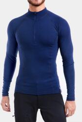Sensor Merino DF Tee L/S Zip Termoaktív Felső - deep blue - M