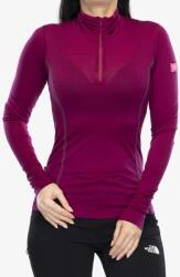 Sensor Merino Active Tee L/S Zip Termoaktív Női Felső - lilla - S