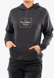 Helly Hansen F2F Organic Cotton Hoodie Felső - ebony melange - L