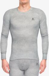 ODLO Active Warm X Pow BL Top Crew Neck L/S Termoaktív felső - silver grey - M