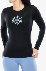 icebreaker Merino 200 Oasis LS Crewe POW Termoaktív női felső - black - XS