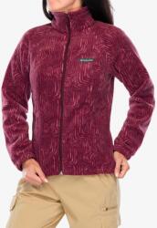 Columbia Benton Springs Printed Full Zip Női polárfelső - rich wine flowfalls - M