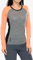 Mons Royale Bella LS Termoaktív női felső - grey heather/punch - L