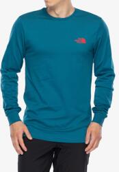 The North Face L/S Box NSE Tee Férfi pulóver - mineral ink/tnf red - M