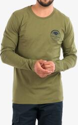 Fjallraven Forever Nature Badge L/S Hosszú Ujjú Póló - caper green - L