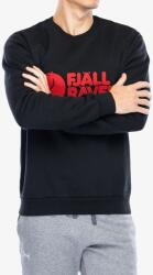 Fjallraven Logo Sweater Felső - black - L