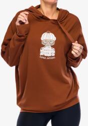 Super Natural Super. natural Snow Cat Hoodie Kapucnis női felső - horn brown/various - L