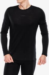 icebreaker Merino 125 ZoneKnit Energy Wind LS Tee Férfi pulóver - black - S