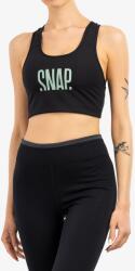 Snap Classic Bra Sport Melltartó - black/light green - L