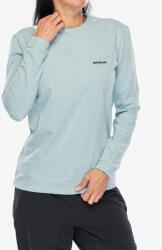Patagonia L/S P-6 Logo Responsibili-Tee Női pulóver - p-6 outline/virtually blue - M