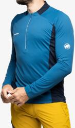 MAMMUT Aenergy FL Half Zip Longsleeve Férfi Felső - deep ice/marine - S