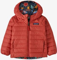 Patagonia Baby Reversible Down Sweater Hoody Gyerekkabát - salmon energy/ink black - 80_86_cm