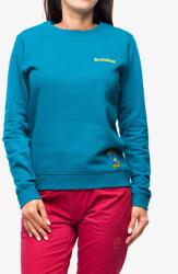 La Sportiva Climbing on the Moon Sweatshirt Női felső sziklamászáshoz - turchese/giallo - XS