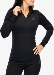 ODLO Active Warm BL Top Turtle Neck LS Half Zip Termoaktív női felső - black - XL