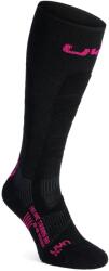 Uyn Ski Touring One Bio Socks Női zokni - black/pink yarrow
