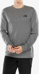 The North Face L/S Simple Dome Tee Hosszú ujjú póló - tnf medium grey heather - M