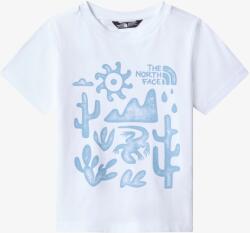 The North Face S/S Outdoor Graphic Tee Póló gyerekeknek - white/steel blue - 104_110_cm