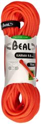 Beal Karma 9, 8 mm 70 m Standard Dinamikus Kötél - solid orange - 9.8 mm 70 m